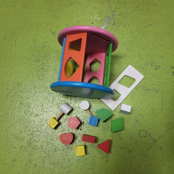 Toys | Wooden Shape Sorting Cylinder | Poshmark